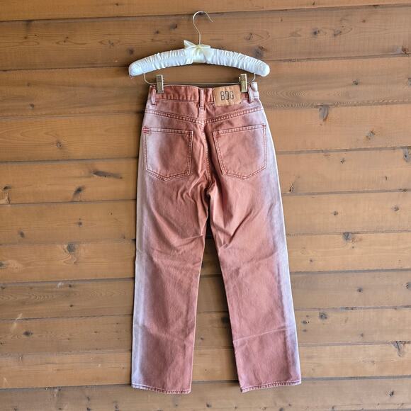 Urban Outfitters Cowboy Jean BDG High Waist Rust Two Tone UT Western Boho Rodeo - Picture 3 of 6